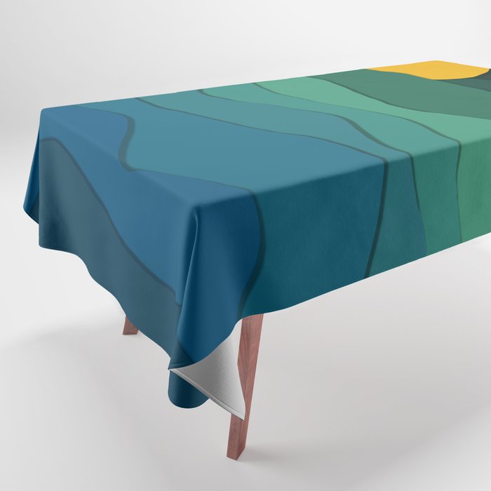 paper moonlight ocean  Tablecloth Gallery Image 1