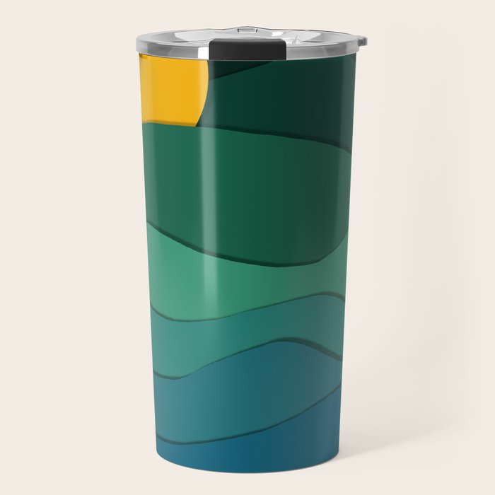 paper moonlight ocean  Travel Mug Gallery Image 1