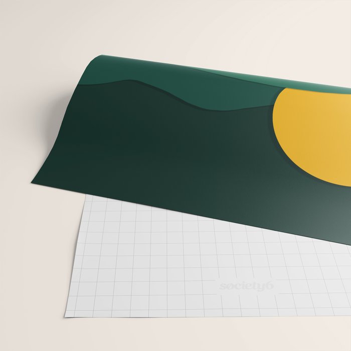 paper moonlight ocean  Wrapping Paper Gallery Image 2