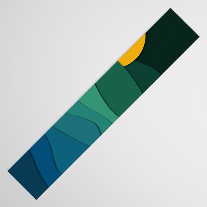 paper moonlight ocean  Table Runner Gallery Image 3