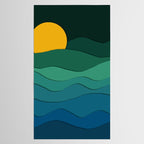 paper moonlight ocean  Tablecloth Gallery Image 2