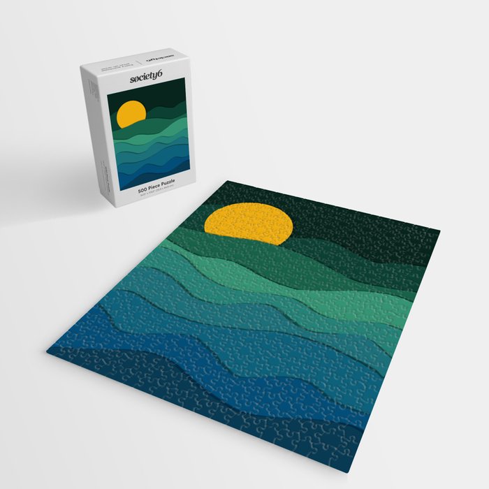 paper moonlight ocean  Jigsaw Puzzle Gallery Image 2