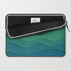 paper moonlight ocean  Laptop Sleeve Gallery Image 2