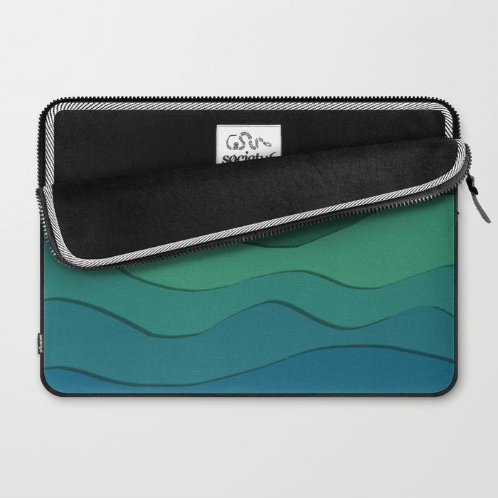 paper moonlight ocean  Laptop Sleeve Gallery Image 2