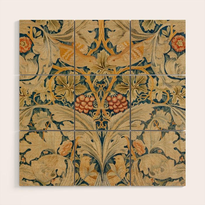 William Morris Antique Acanthus & and Vine  Wood Wall Art Gallery Image 1