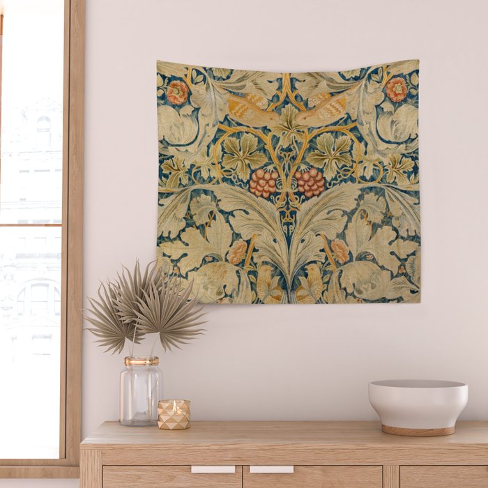 William Morris Antique Acanthus & and Vine  Wall Tapestry Gallery Image 2