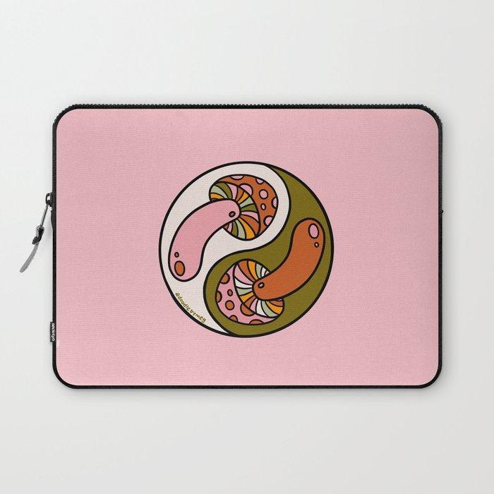 Mushroom Yin Yang Laptop Sleeve Gallery Image 1