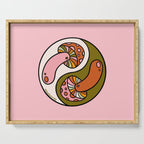 Mushroom Yin Yang Serving Tray Gallery Image 1