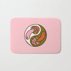 Mushroom Yin Yang Bath Mat Gallery Image 1