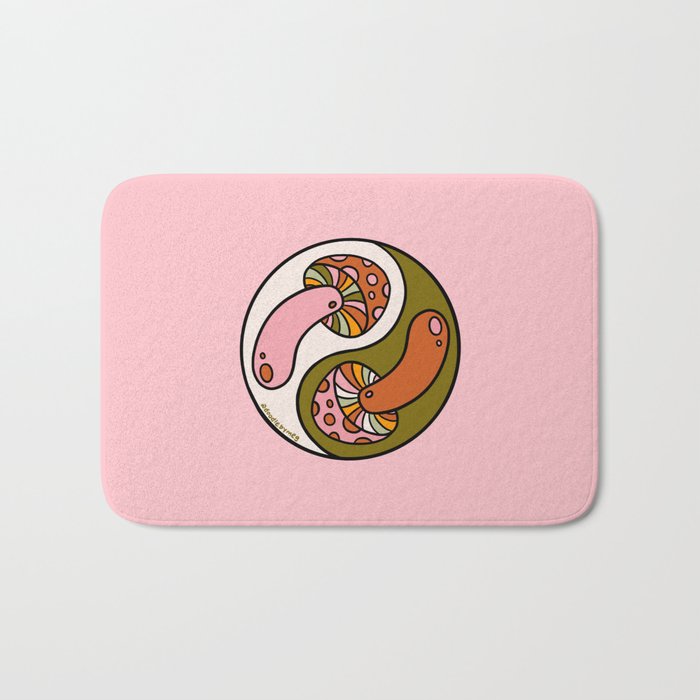 Mushroom Yin Yang Bath Mat Gallery Image 1