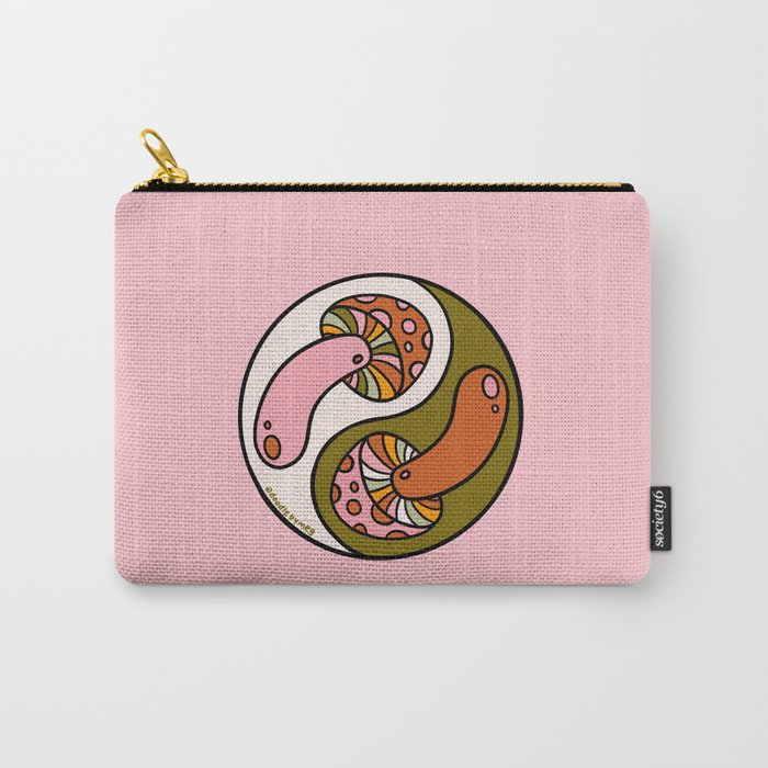 Mushroom Yin Yang Carry All Pouch Gallery Image 1