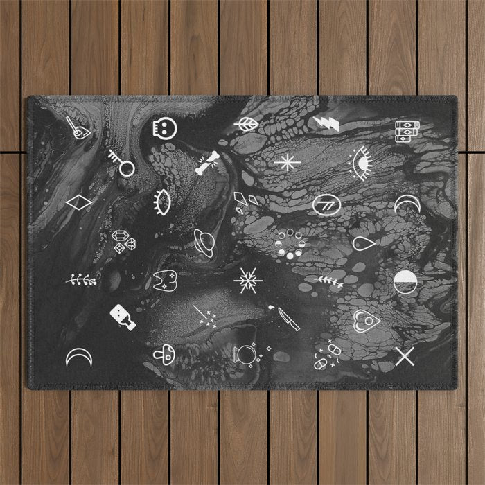 YOU'RE SO DARK Outdoor Rug Gallery Image 1