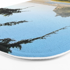 Coastal California Sunset With Wildflowers Bath Mat Gallery Image 3