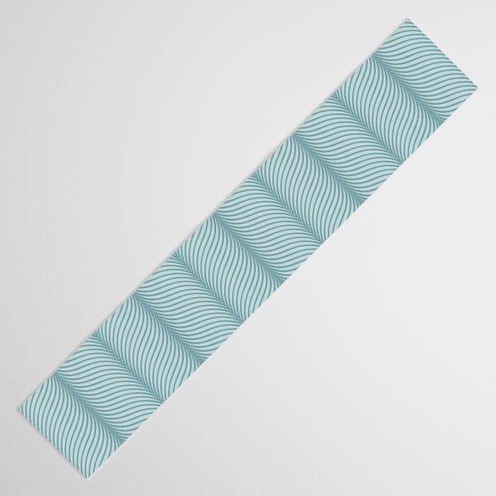 Elysian XVI Botanical Teal Table Runner Gallery Image 3
