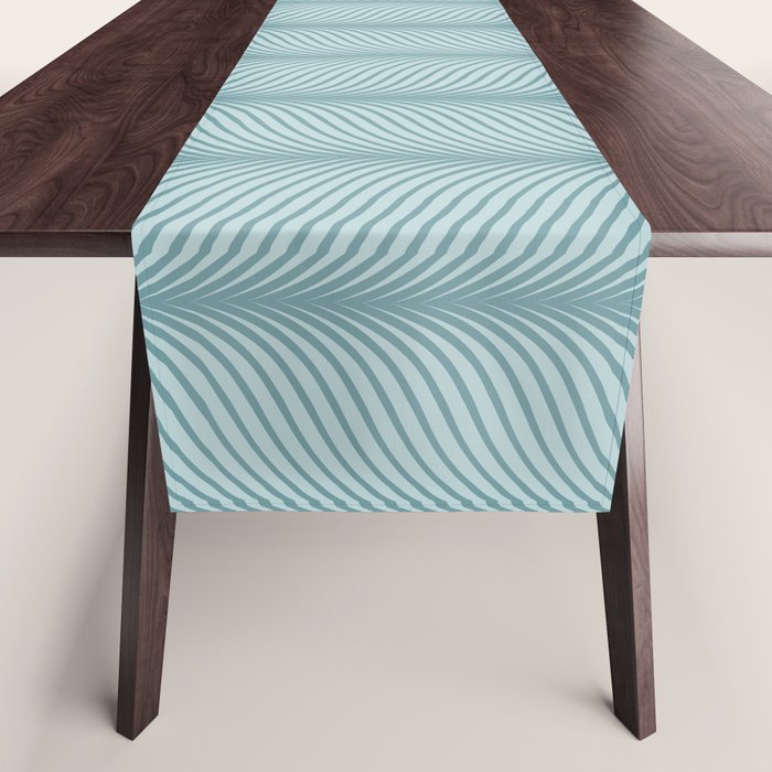 Elysian XVI Botanical Teal Table Runner Gallery Image 1