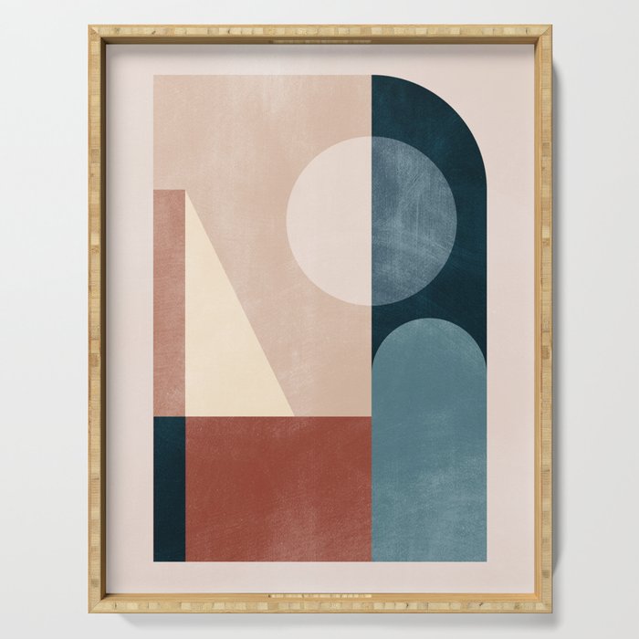 Abstract Geometric 20 Serving Tray Gallery Image 1