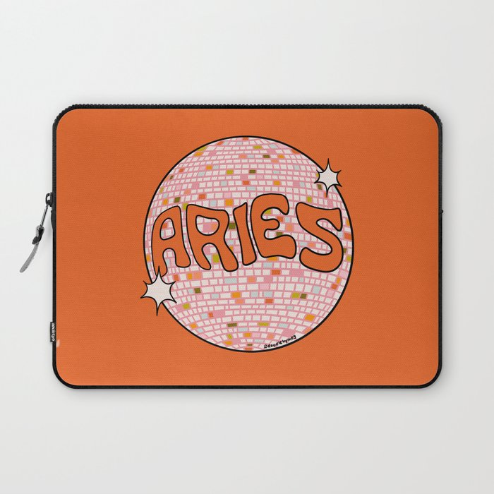 Aries Disco Ball Laptop Sleeve Gallery Image 1