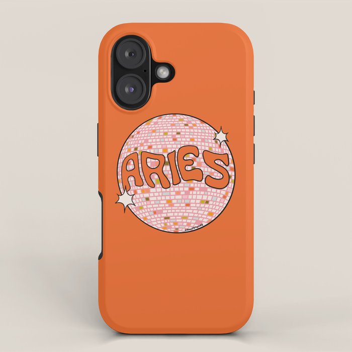 Aries Disco Ball iPhone Case Gallery Image 1