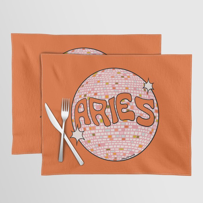 Aries Disco Ball Placemat Gallery Image 1