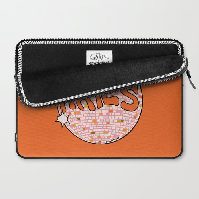 Aries Disco Ball Laptop Sleeve Gallery Image 2