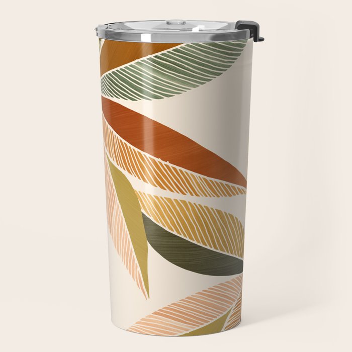 Autumn Japanese Maple Botanical Design Travel Mug Gallery Image 2