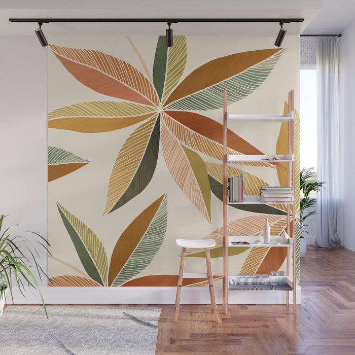 Autumn Japanese Maple Botanical Design Wall Mural Gallery Image 1