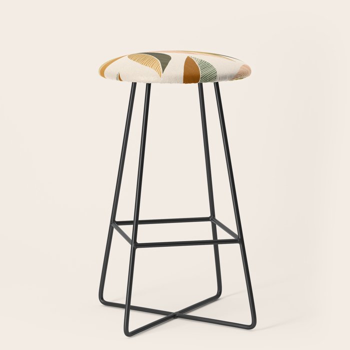Autumn Japanese Maple Botanical Design Stool Gallery Image 1