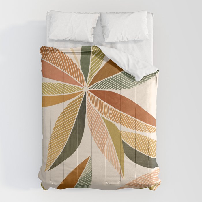 Autumn Japanese Maple Botanical Design Comforter Gallery Image 1
