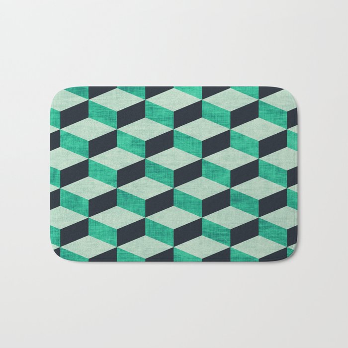 PETRA SUGAR TEAL Bath Mat Gallery Image 1