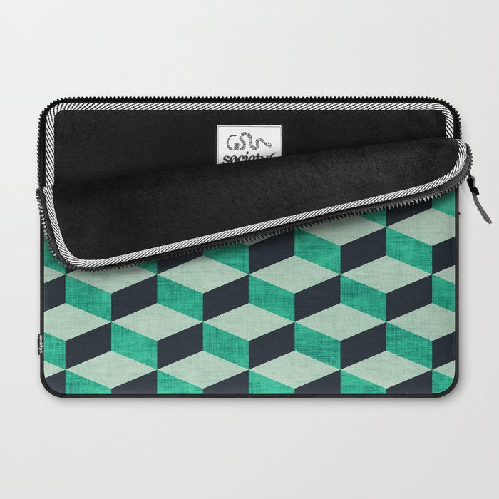 PETRA SUGAR TEAL Laptop Sleeve Gallery Image 2