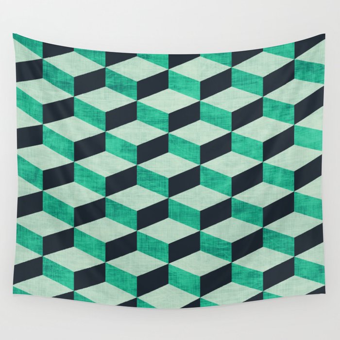 PETRA SUGAR TEAL Wall Tapestry Gallery Image 4