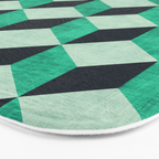 PETRA SUGAR TEAL Bath Mat Gallery Image 3