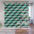 PETRA SUGAR TEAL Wall Mural Gallery Image 1