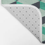 PETRA SUGAR TEAL Bath Mat Gallery Image 2