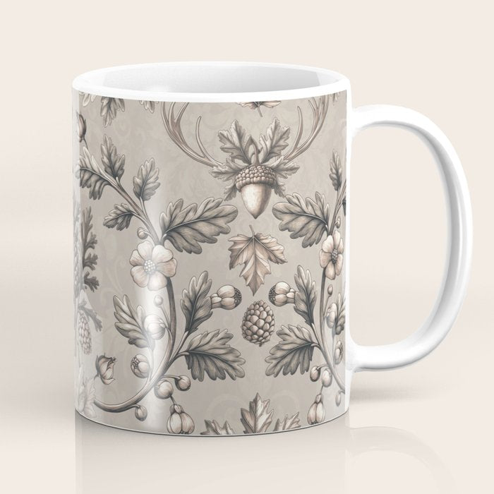 William Morris Woodland Nostalgia Beige Coffee Mug Gallery Image 1