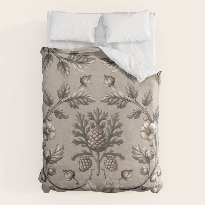 William Morris Woodland Nostalgia Beige Duvet Cover Gallery Image 6