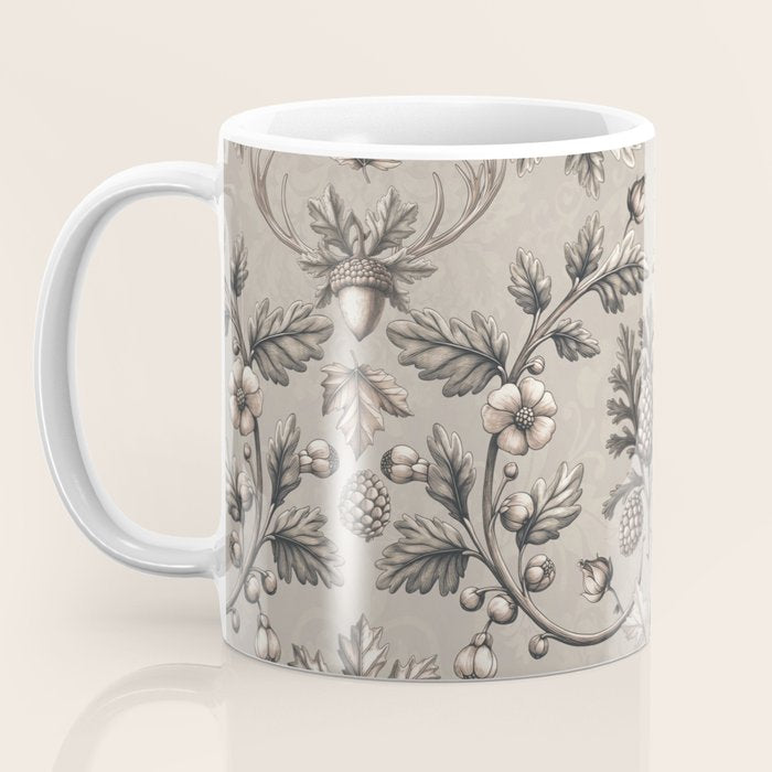 William Morris Woodland Nostalgia Beige Coffee Mug Gallery Image 3
