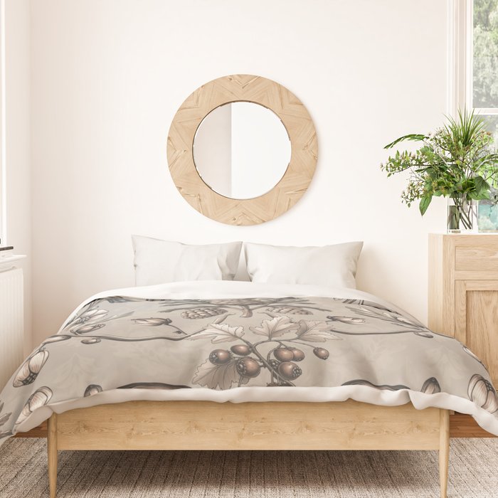 William Morris Woodland Nostalgia Beige Duvet Cover Gallery Image 3
