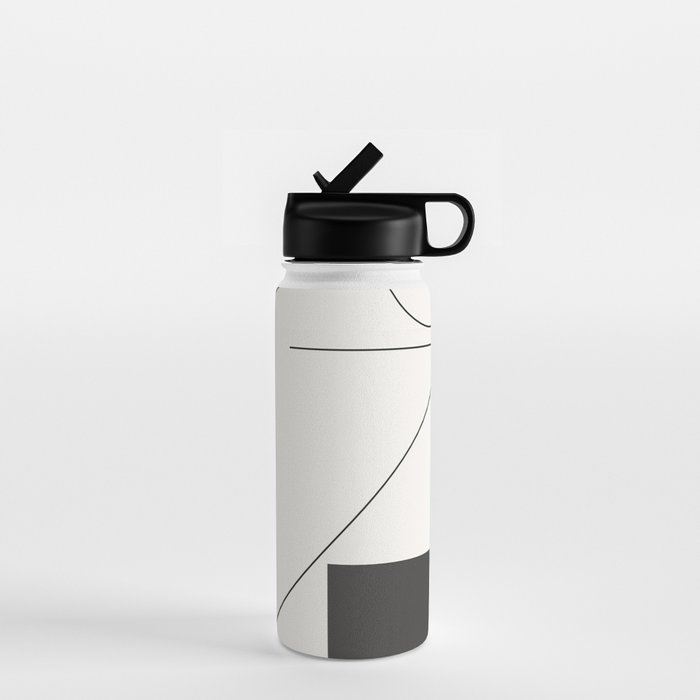 Abstract Minimal Geometric 2 Water Bottle Gallery Image 1
