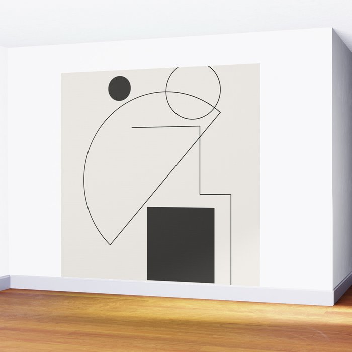 Abstract Minimal Geometric 2 Wall Mural Gallery Image 2