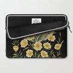 Moon Greeting- Yellow Evening Primrose Laptop Sleeve Gallery Image 2