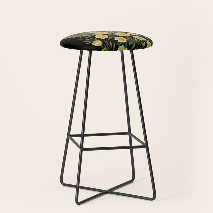 Moon Greeting- Yellow Evening Primrose Stool Gallery Image 1