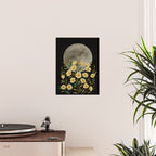 Moon Greeting- Yellow Evening Primrose Poster Gallery Image 2