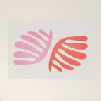 Peach & Orange: Wild Leaf | Matisse Foliage Paper Cutouts 03 Welcome Mat Gallery Image 1