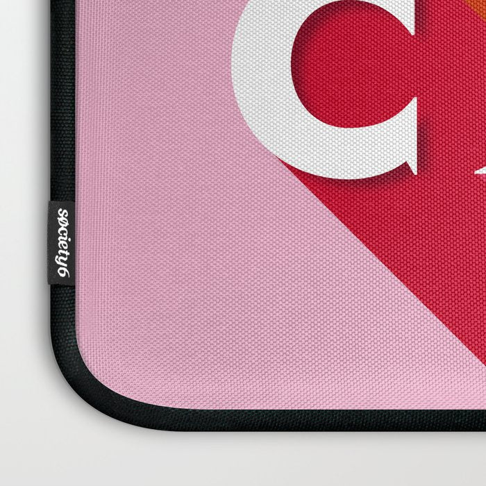 Bad Ass babes club in pink Laptop Sleeve Gallery Image 3