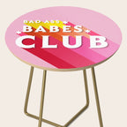 Bad Ass babes club in pink Side Table Gallery Image 2