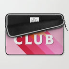 Bad Ass babes club in pink Laptop Sleeve Gallery Image 2