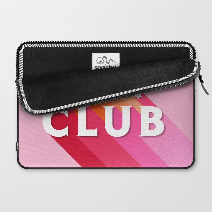 Bad Ass babes club in pink Laptop Sleeve Gallery Image 2