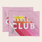 Bad Ass babes club in pink Placemat Gallery Image 1