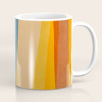 Blue Yellow Burnt-Orange Rust Abstract Artwork Coffee Mug Gallery Image 1